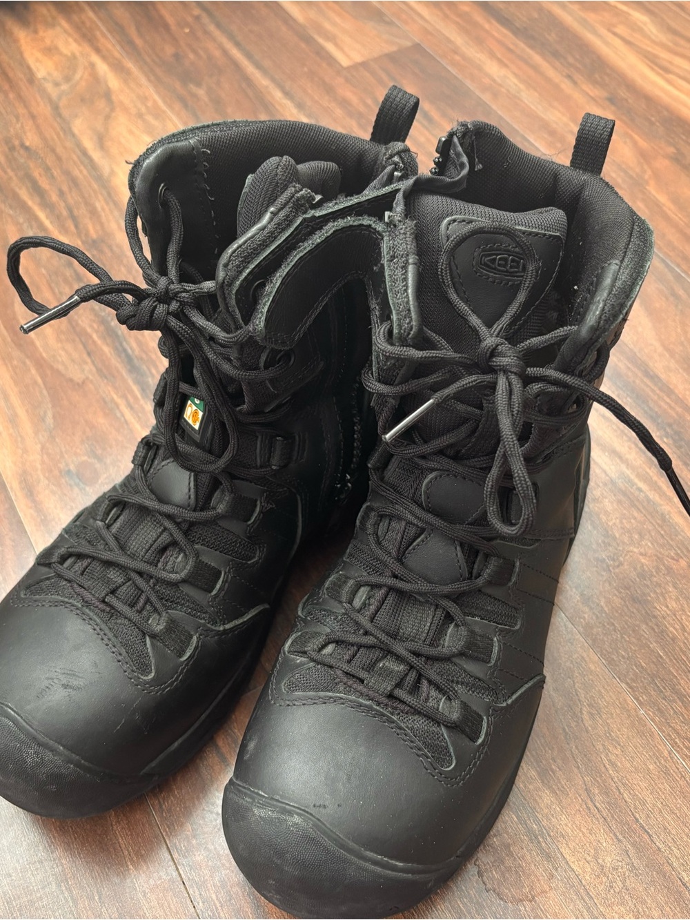 Keen Black Unisex High-Top Lace-Up Boots